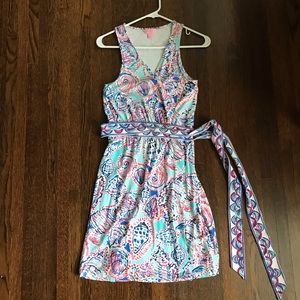 Lily Pulitzer Shell Print Wrap Dress